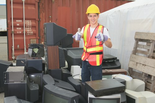 Waste collection bins in Alexandra Park