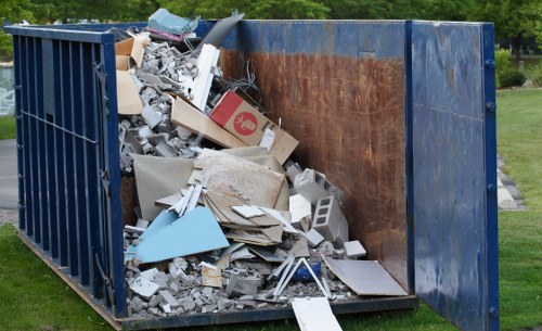 Tottenham waste collection trucks in action