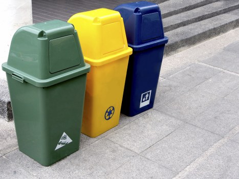 Sorting recyclable materials in Bounds Green bins