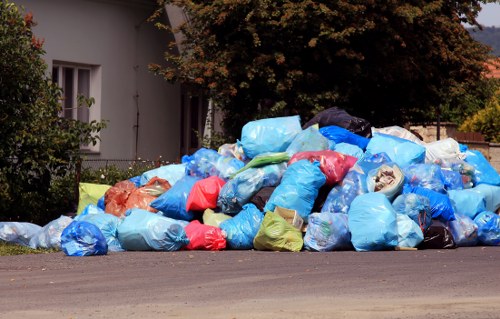 Recycling station at Alexandra Park