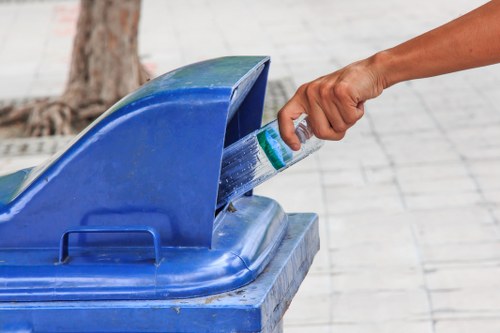 Residents participating in Tottenham waste collection event