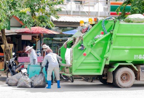 North London waste collection truck