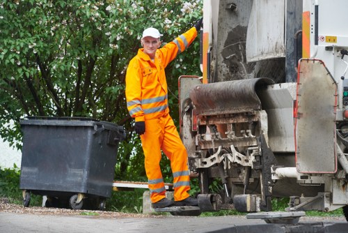 Recycling process in action in Holloway