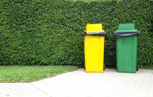 Waste collection team working in North Finchley