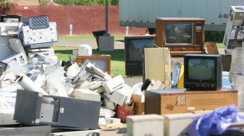 Residents participating in waste sorting