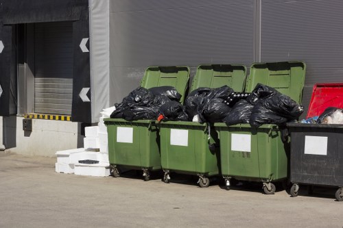 Residents sorting waste for recycling in Southgate