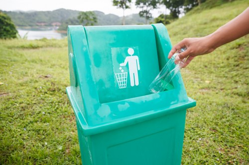 Residents participating in waste segregation in North London